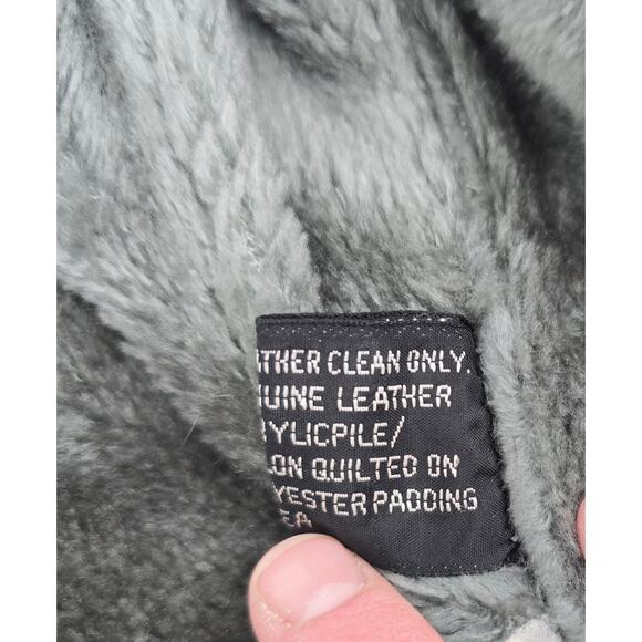 Vintage Geronimo Genuine Leather Bomber Jacket - Picture 6 of 9